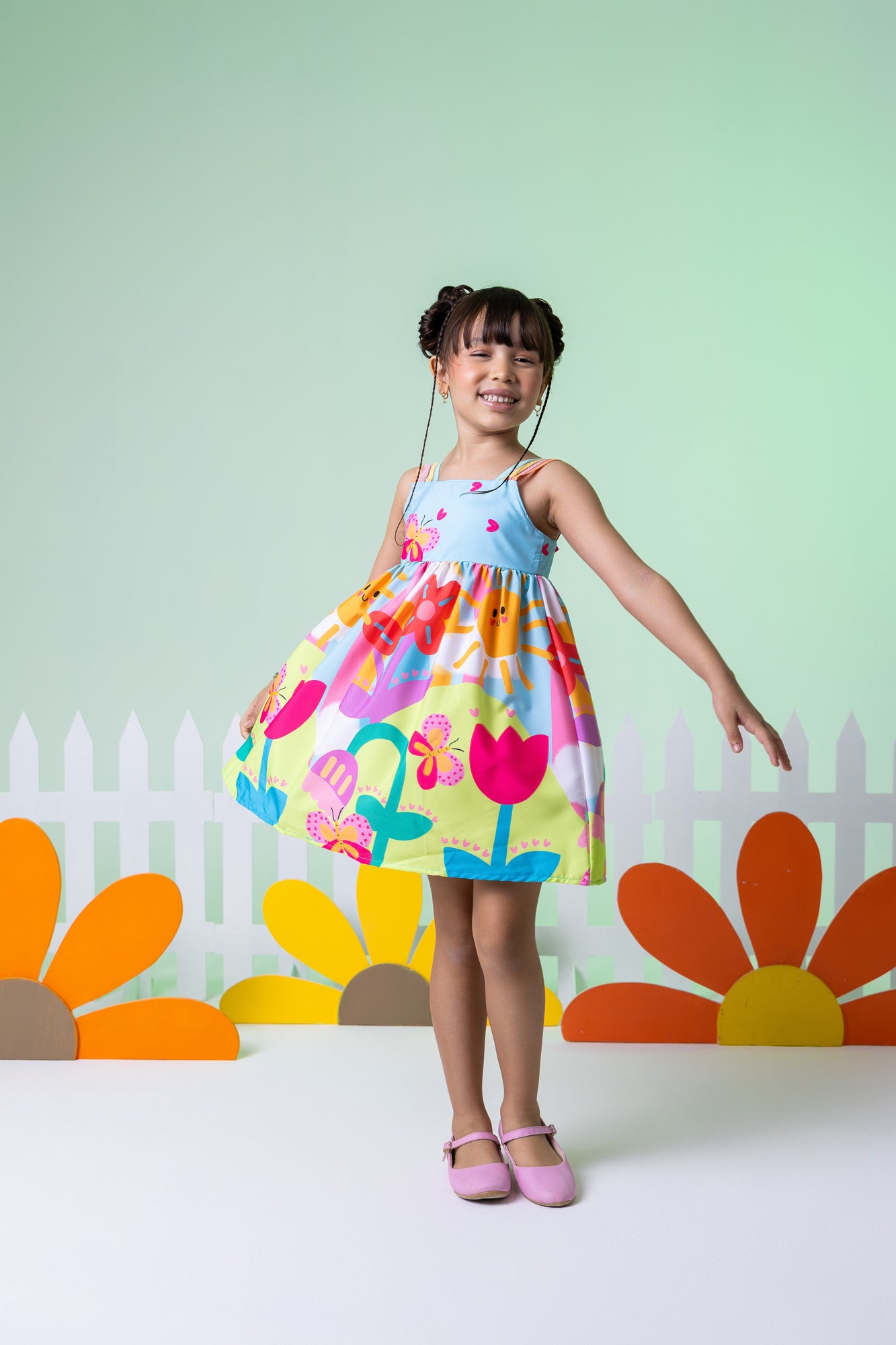 Vestido Carol - Jardim Colorê