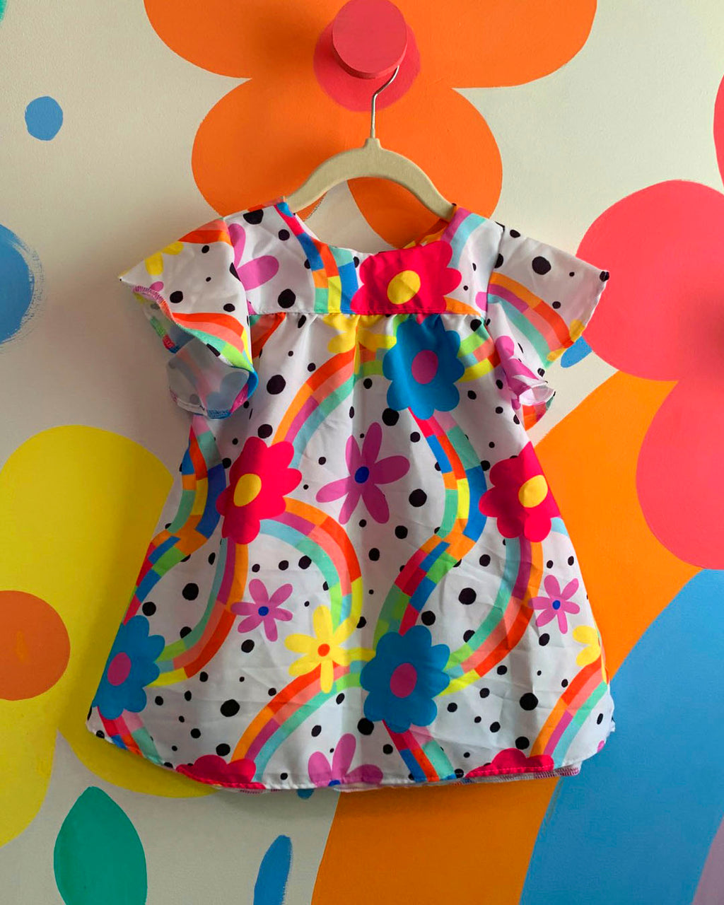 Vestido Eloisinha - Flores Coloridas