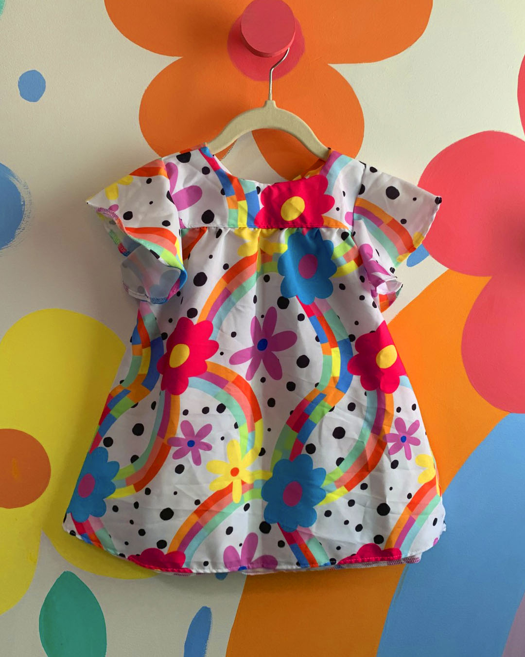 Vestido Eloisinha - Flores Coloridas